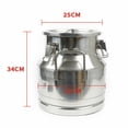 thumbnail image 4 of 20L/5.25Gal Stainless Steel Milk Can Barrel Pail Bucket Storage Jug w/Sealed Lid, 4 of 14