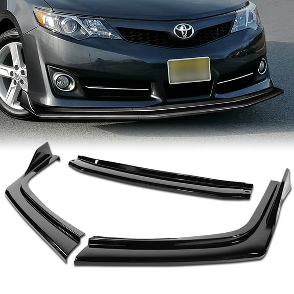 Stay Tuned Performance For 2012-2014 Toyota Camry SE Painted Black Front Bumper Lip Spoiler Splitter