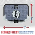 thumbnail image 4 of Franklin Sports NBA Brooklyn Nets Mini Over the Door Basketball Hoop - Kids Indoor Mini Basketball Hoop with Basketball - NBA Fan Shop Mini Hoop for Bedroom + Office - Over the Door Mini Hoop Set, 4 of 12