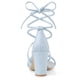 thumbnail image 4 of Sandalias De TacÃ³n Grueso OrdÃ³n Arriba Correas De Tiras Para Mujeres Azul 37 Unique Bargains Sandalia, 4 of 7