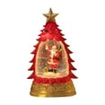 thumbnail image 1 of Bola de nieve iluminada de Navidad, luz de noche de Navidad, bola de nieve iluminada de Navidad para fiestas festivas en el dormitorio al aire libre Mochila roja, 1 of 8