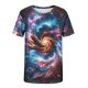 thumbnail image 4 of Tops para hombre, blusas y camisas de manga corta con cuello redondo para hombre, jersey informal de moda con estampado de cuello redondo para hombre, pantalones cortos deportivos para fitness, blusa, 4 of 5