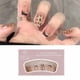thumbnail image 2 of Uñas postizas con estampado de leopardo para usar, estilo francés dulce y moderno, largas, con temperamento, 2 of 7