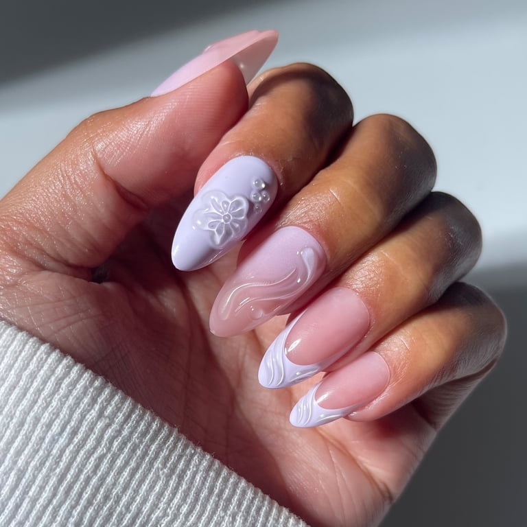 Salon Perfect Artificial Fake Press On Nails, 452 Viral Nail Edit
