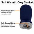 thumbnail image 3 of N'Ice Caps Toddler Baby Infant Mittens 2 Pairs Kids Sherpa Lined Fleece Easy-On, Boys Black & Navy, 3 of 7