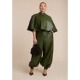 thumbnail image 2 of ELOQUII Women's Plus Size Belted Faux Leather Balloon Pant, 2 of 4