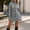 Gray, variant on MOONDU Women's Pea Coat Wool Coat Stand Collar Single Breasted Button Down Mid-Length Long Sleeve with Pockets Slim Fit Casual Fall Winter Daily Wear Work