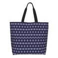 thumbnail image 1 of Balery Purple and Blue Squares Bolsa Tote Estilo Estético con Cremalleras, Bolsa de Hombro, Bolsa de Compras Grande y Plegable, 1 of 8