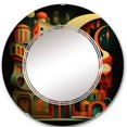 thumbnail image 3 of DESIGN ART Designart 'Geometric Graffiti IV' Printed Modern Geometric Wall Mirror 24in.x36in., 3 of 5