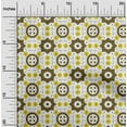 thumbnail image 1 of oneOone Polyester Lycra Dark Olive Green Fabric Geometric Block Craft Projects Decor Fabric Printed By The Yard 56 Inch Wide, 1 of 4