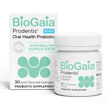 BioGaia Oral Health Probiotic | For Healthy Gums & Teeth | Common Dental Problem Defense | Mint
