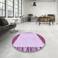 thumbnail image 4 of Ahgly Company Machine Washable Indoor Rectangle Transitional Orchid Purple Area Rugs, 7' x 9', 4 of 7
