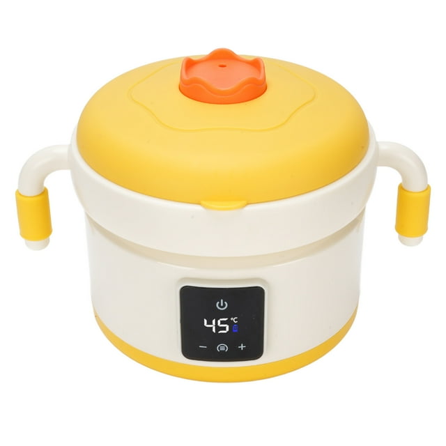 Portable Food Warmer Heater, Food Warmer Bowl Rechargeable Compact 316 Stainless Steel for Kitchen