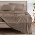 thumbnail image 2 of Juego de Sábanas Bare Home 1800 Microfibra Ultra Suave Queen Taupe, 2 of 9