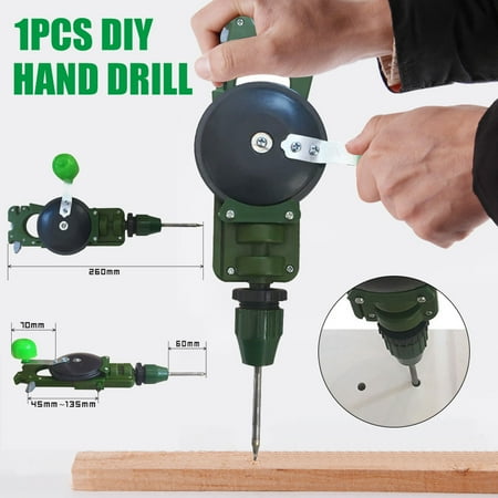 

Teaching Supplies Powerful Manual Drill DIY Woodworking Hand Drill DIY Tool New