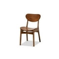 thumbnail image 2 of Katya Mid-Century Modern Walnut Brown Finished Wood 5-Piece Dining Set, 2 of 5