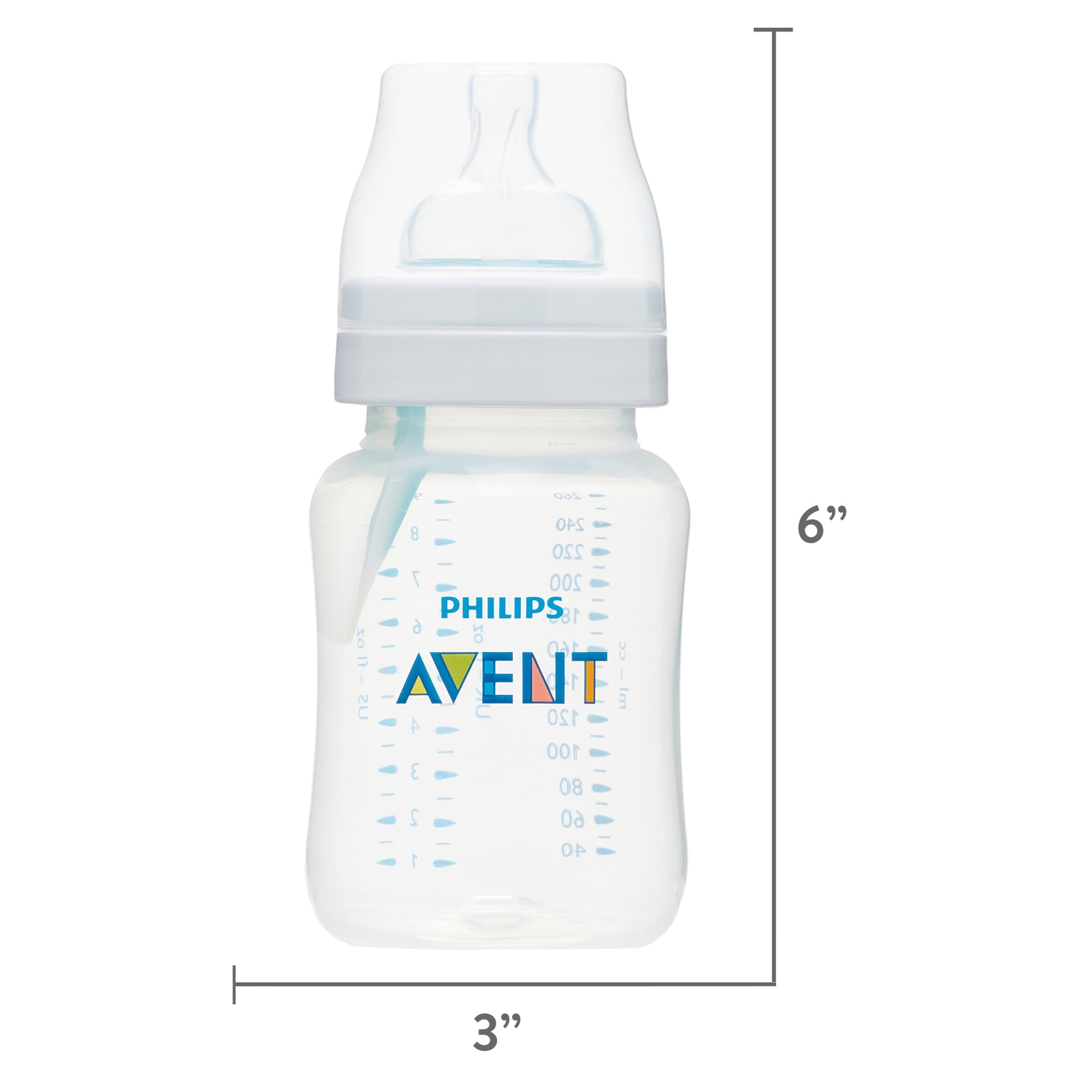 1pk SCF403/14 Philips Avent Anti-colic Baby Bottle with AirFree vent 9oz 