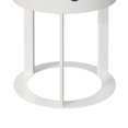thumbnail image 3 of HLR Modern Round Nightstand Set of 2 with Drawer, 2-Tier End Table for Living Room, Bedroom, White, 3 of 7