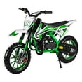 thumbnail image 5 of Jiledu Kids Mini 49CC Gas Dirt Bike, 2 Stroke Ride on Bike, Off-Road Tire Mini Motorcycle, Shocks, Pocket Motorbike with Front Rear Disc Brakes -Green, 5 of 14