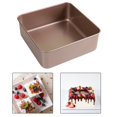 thumbnail image 6 of Rectangular Baking Pan Rectangle Bread Pan Loaf Tin Roasting Smooth Surface Heavy Duty Rounded Corner Edge Portable Carbon Steel Cake Tray 8 inch, 6 of 8