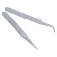 thumbnail image 1 of 2 pinzas para decoración de uñas, ongles puntiagudas rectas y curvas (plateadas), 1 of 5