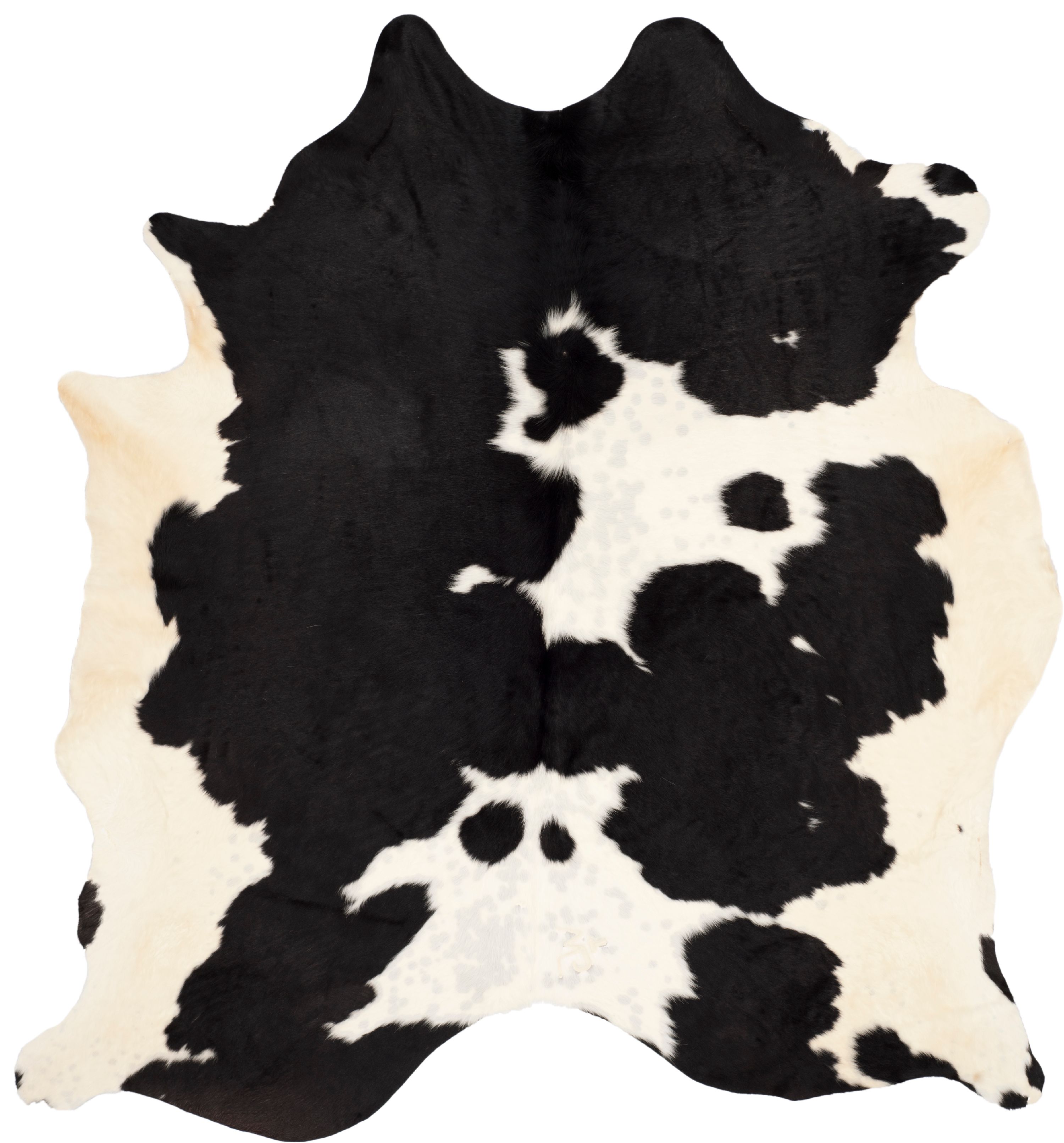 Safavieh  Handmade Cow Hide Lorean Cabin & Lodge Leather Rug Black/White 5'6" x 6'6" 6' x 9' White