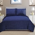 thumbnail image 3 of Superior 600 Thread Count Cotton-Blend Duvet Cover Set, Full Queen, Blue, 3 of 4