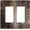 Brown Gray Grey Tan Taupe Rusty Abstract, variant on Red Grey Black Gray White Geometric 2-Gang Double Duplex Receptacle Outlet Cover Wall Plate, Abstract Art Decorative Colored Geometry Modern Mid Century Two Gang Electrical Outlet Light Switch Cover