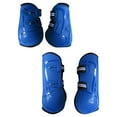 thumbnail image 3 of 4 Uds botas de caballo soporte protector de pierna para saltar montar accesorios ecuestres azul XL, 3 of 8