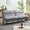 Lightgrey, variant on Jarenie Chireca 72" Futon Sofa Bed, Convertible Futon Couch with Adjustable Backrest, Modern Corduroy Futon Sleeper Sofa for Small Spaces, Living Room, Office, Darkgrey