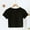 Black, variant on Crop Tops for Women with Built in Bra Short Sleeve Shirts Round Neck Cropped Undershirts Stretchty Base Layer Tops
