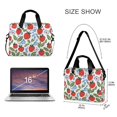 thumbnail image 3 of FORMRS 16" Laptop Bag Carrying Sleeve Case with Handle Travel Shoulder Briefcase, Vibrant Strawberries, 3 of 8