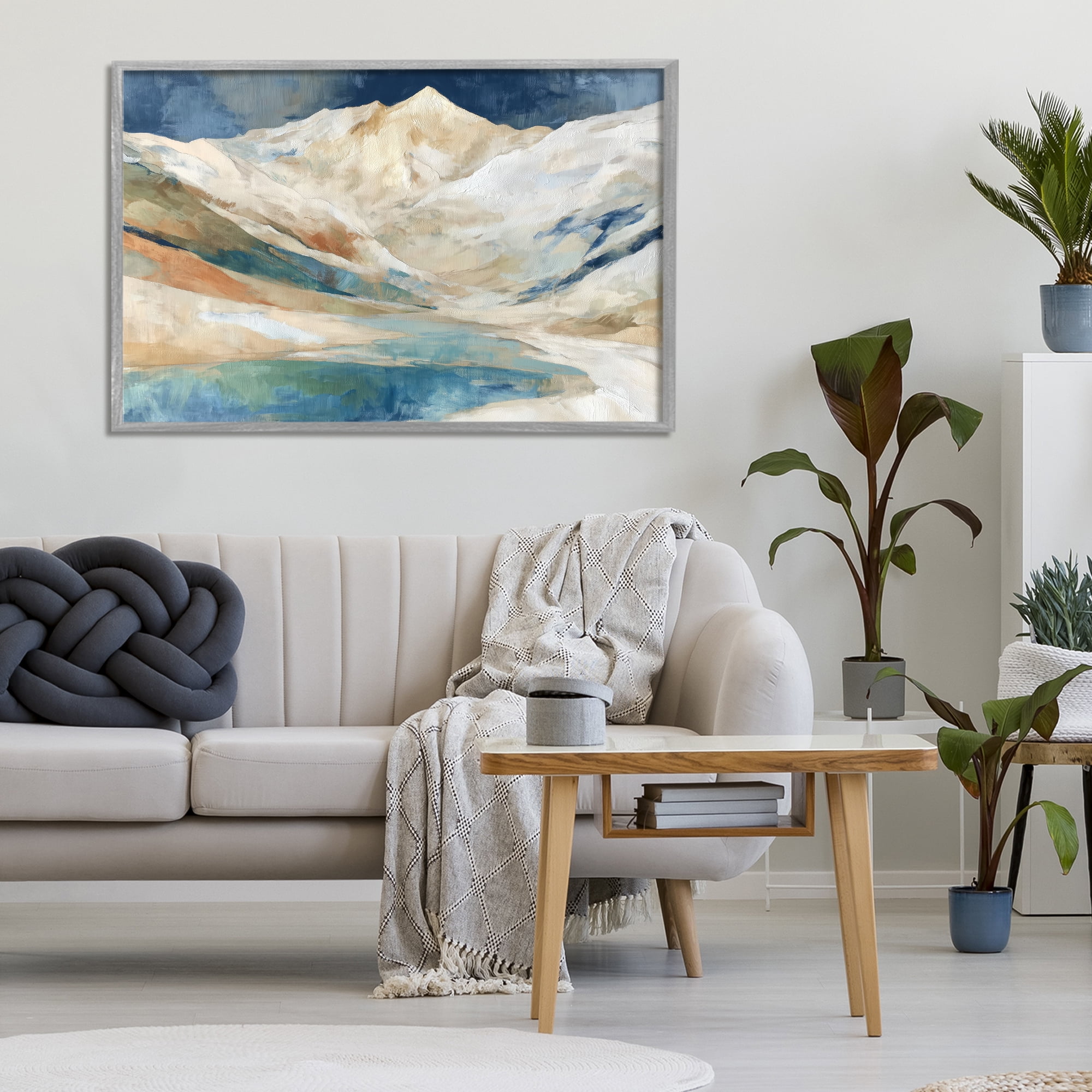 Stupell Industries Glacial Valley in Alaska Range Gray Framed Giclee Art, design by Chromatic Storm Studio