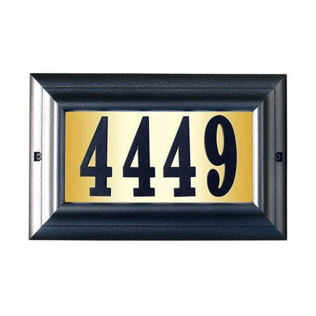 Edgewood Large Do It Yourself Kit Lighted Address Plaque – Pewter – 15in. Edgewood Large Do It Yourself Kit Lighted Address Plaque – Pewter – 15in.