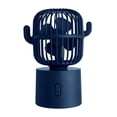 thumbnail image 1 of Mini ventidor pequeño Cactus creativo Ventidor de mano Escritorio USB Carga Sacudiendo cabeza Ventidor eléctrico Funcionamiento silencioso Ve Azul perfecl  Mini ventiladores de mano, 1 of 8