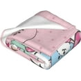 thumbnail image 4 of Cute Throw Blanket for Women Girl Kawaii Super Soft Flannel Blanket Fleece Warm Towel Blanket for Couch Sofa Bed Living Room 50x60 in, 4 of 6