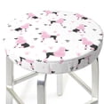 thumbnail image 3 of Kdxio Cute Poodle Dog Print Stool Covers Round,Stretch Round Bar Stool Covers Washable Bar Stool Cushion Slipcover for 12-15 Inch Chair, 3 of 7