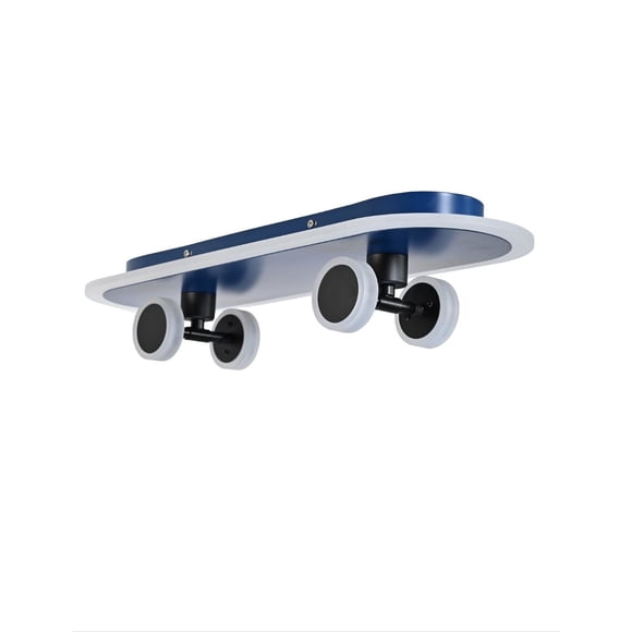 Lampara Infantil Patineta Azul Iluminacion Luz Vic