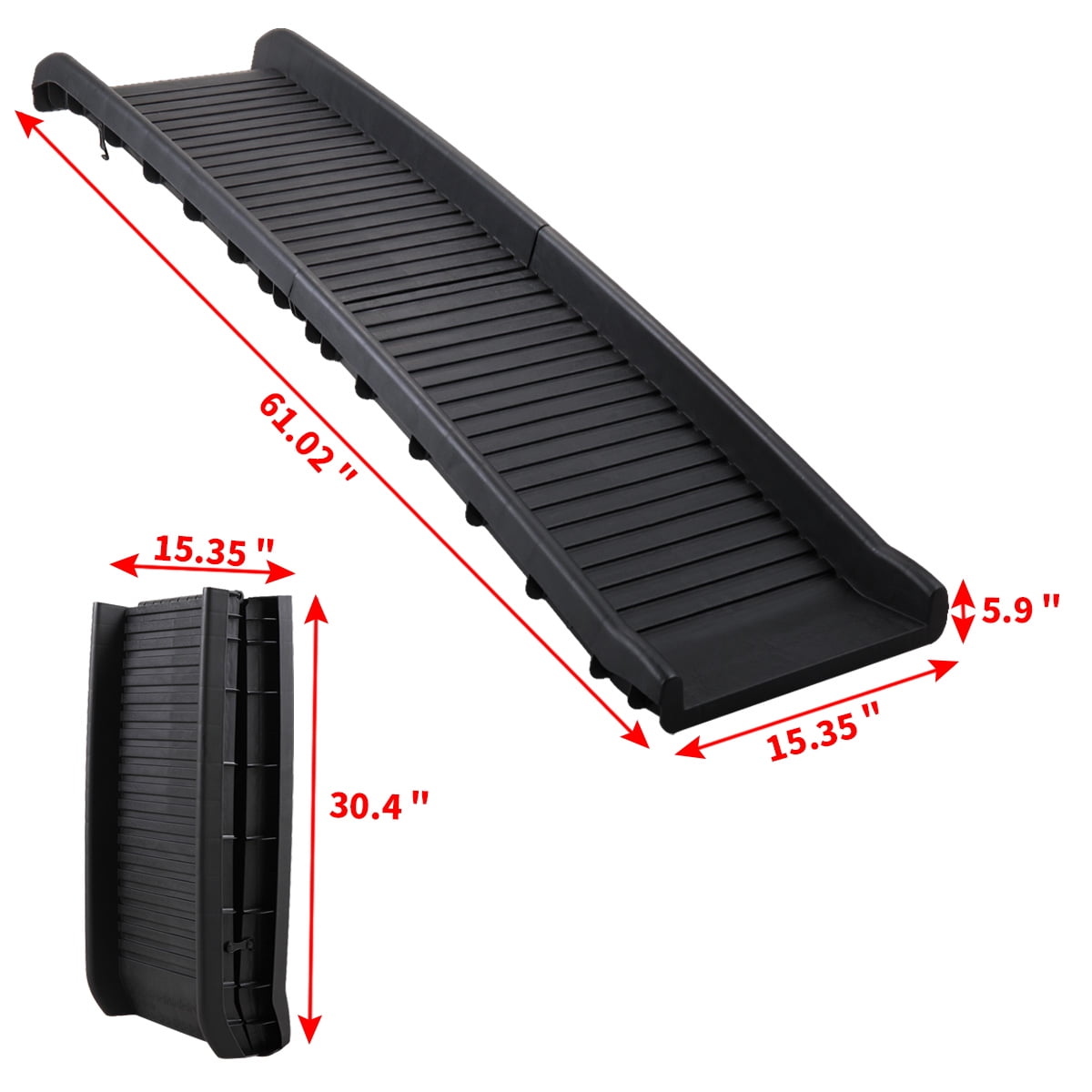 Pefilos 63" Folding Pet Dogs Ramps for Cars, Trucks and SUVs, Portable Pet Ramp with Steel Frame, Black Pefilos 63" Folding Pet Dogs Ramps for Cars, Trucks and SUVs, Portable Pet Ramp with Steel Frame, Black