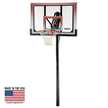 Lifetime 50'' Shatterproof In-Ground One Hand Adjust System, (Best In Ground Basketball System)