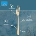 thumbnail image 4 of Amefa Austin 20-Piece 18/0 Stainless Steel Flatware Set - Gold, Gold, 4 of 7