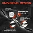 thumbnail image 4 of Yes4All Wide Grip LAT Pull Down Bar Attachments with Rubber Handles/Curl LAT Pulldown Attachment for Gym Equipment, Press Down Bar/Cable Attachment Rubber Handgrips, 4 of 7