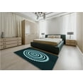 thumbnail image 4 of Ahgly Company Indoor Square Patterned Deep-Sea Green Area Rugs, 8' Square, 4 of 6