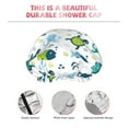 thumbnail image 4 of Cartoon Sea creatures Shower Cap, Reusable Bath Hair Hat for all Hair Lengths Hair Cover with Elastic Band Double Waterproof Layers Bathing Hat, 4 of 5