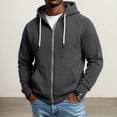 thumbnail image 2 of Evdexr Mens Zip Up Hoodie Long Sleeve Hooded Sweatshirt with Pockets 2026 Winter Trendy Athletic Jacket Slim Fit Lightweight Color Block Hoodies 2XL, 2 of 6