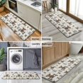 thumbnail image 6 of Beige Highland Cow Fence Daisy Pattern Kitchen Rug Mat,Kitchen Runner Rugs Non Skid Washable,Decorative Kitchen Floor Mats for Kitchen,Sink,Laundry,17"x47.2", 6 of 7