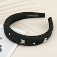 thumbnail image 6 of Unique Bargains 1 Pc Butterfly Faux Pearls Headbands for Women Black, 6 of 6