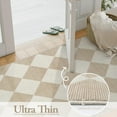 thumbnail image 6 of Lahome Decor 2'x3' Modern Washable Rugs for Bedroom, 2x3ft Non-Slip Door Mat Indoor Entrance, Farmhouse Checkered Rug,Soft Low Pile Carpet Throw Rugs for Entryway Laundry Bedroom,Beige, 6 of 9
