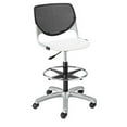 thumbnail image 7 of KFI Studios KOOL Home and Office Adjustable Drafting Stool, White Back, Sky Blue Seat, 7 of 7