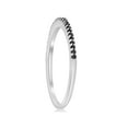 thumbnail image 3 of 1/6ct Treated Black Diamond Stackable Wedding Ring 10k White Gold, 3 of 3